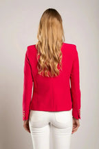 Fuchsia Caorla Red Blazer - Italian Made | Sizes S-3XL