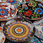 Underglaze Ceramic Tableware Bohemian Household Dishes Pi-Mart