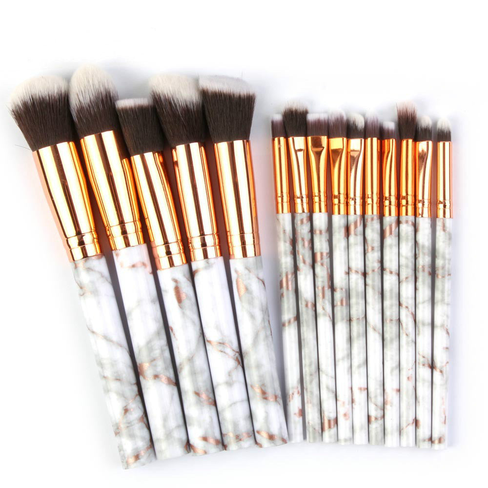 Set of 15 marbling makeup brushes Pi-Mart
