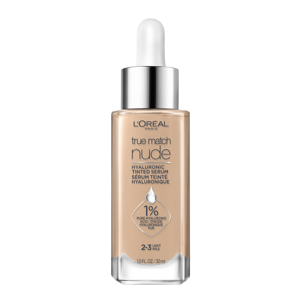 L'Oreal Paris True Match Hyaluronic Tinted Serum Foundation Makeup; Light 2-3; 1 fl oz