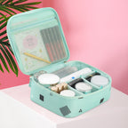 Travel portable large capacity cosmetic bag, printed nylon cosmetic storage bag, cosmetic case, toilet bag, makeup bag organizer, makeup bag with compartments, - SJB-DIAMOND ELITES