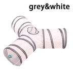 2/3/4/5 Holes Pet Cat Tunnel Toys Foldable Pet Cat Kitty Training Interactive Fun Toy For Cats Rabbit Animal Play Tunnel Tube For Cats Tunnels for Indoor Cats Cat Tube Collapsible 3 Way Pet Tunnel Great Toy for Cats Stevvex