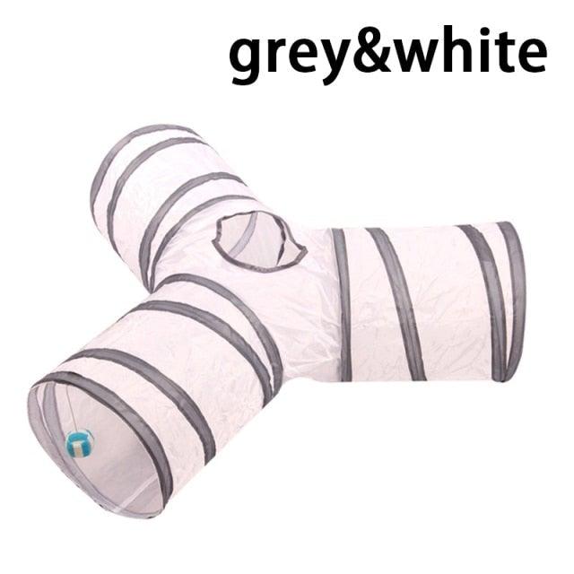 2/3/4/5 Holes Pet Cat Tunnel Toys Foldable Pet Cat Kitty Training Interactive Fun Toy For Cats Rabbit Animal Play Tunnel Tube For Cats Tunnels for Indoor Cats Cat Tube Collapsible 3 Way Pet Tunnel Great Toy for Cats Stevvex