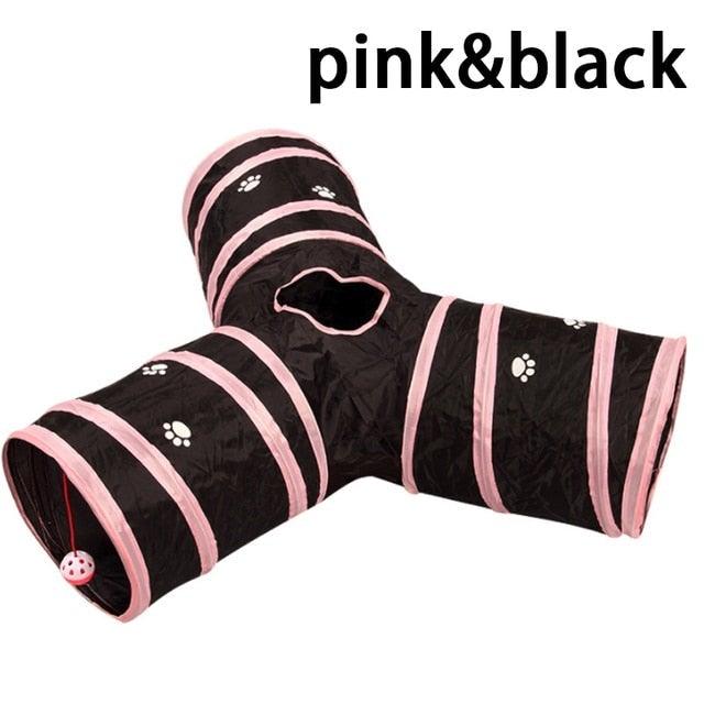 2/3/4/5 Holes Pet Cat Tunnel Toys Foldable Pet Cat Kitty Training Interactive Fun Toy For Cats Rabbit Animal Play Tunnel Tube For Cats Tunnels for Indoor Cats Cat Tube Collapsible 3 Way Pet Tunnel Great Toy for Cats Stevvex