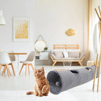 2/3/4/5 Holes Pet Cat Tunnel Toys Foldable Pet Cat Kitty Training Interactive Fun Toy For Cats Rabbit Animal Play Tunnel Tube For Cats Tunnels for Indoor Cats Cat Tube Collapsible 3 Way Pet Tunnel Great Toy for Cats Stevvex