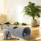 2/3/4/5 Holes Pet Cat Tunnel Toys Foldable Pet Cat Kitty Training Interactive Fun Toy For Cats Rabbit Animal Play Tunnel Tube For Cats Tunnels for Indoor Cats Cat Tube Collapsible 3 Way Pet Tunnel Great Toy for Cats Stevvex