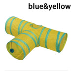 2/3/4/5 Holes Pet Cat Tunnel Toys Foldable Pet Cat Kitty Training Interactive Fun Toy For Cats Rabbit Animal Play Tunnel Tube For Cats Tunnels for Indoor Cats Cat Tube Collapsible 3 Way Pet Tunnel Great Toy for Cats Stevvex