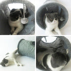 2/3/4/5 Holes Pet Cat Tunnel Toys Foldable Pet Cat Kitty Training Interactive Fun Toy For Cats Rabbit Animal Play Tunnel Tube For Cats Tunnels for Indoor Cats Cat Tube Collapsible 3 Way Pet Tunnel Great Toy for Cats Stevvex