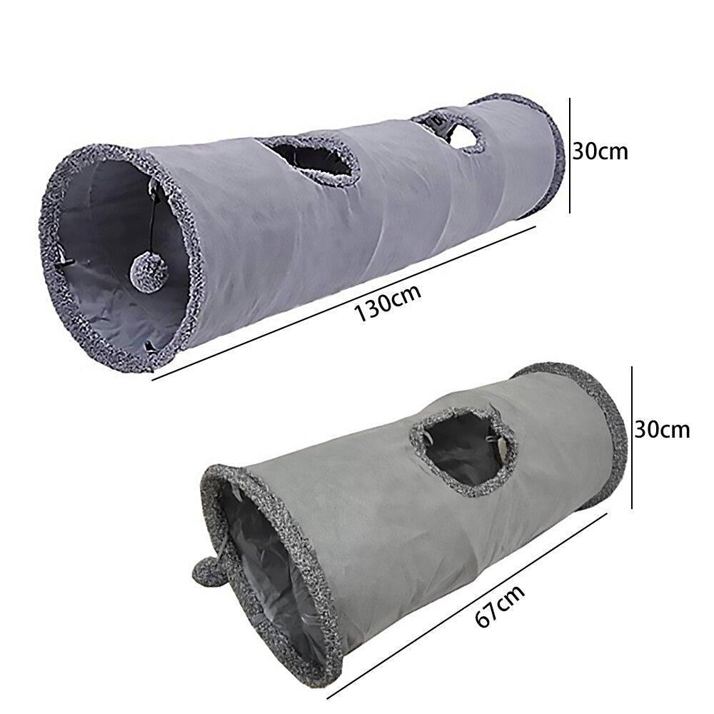 2/3/4/5 Holes Pet Cat Tunnel Toys Foldable Pet Cat Kitty Training Interactive Fun Toy For Cats Rabbit Animal Play Tunnel Tube For Cats Tunnels for Indoor Cats Cat Tube Collapsible 3 Way Pet Tunnel Great Toy for Cats Stevvex