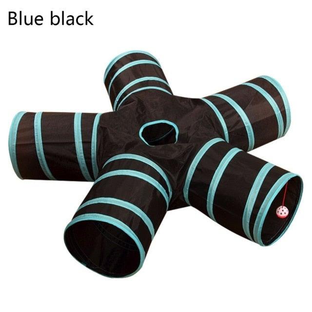 2/3/4/5 Holes Pet Cat Tunnel Toys Foldable Pet Cat Kitty Training Interactive Fun Toy For Cats Rabbit Animal Play Tunnel Tube For Cats Tunnels for Indoor Cats Cat Tube Collapsible 3 Way Pet Tunnel Great Toy for Cats Stevvex