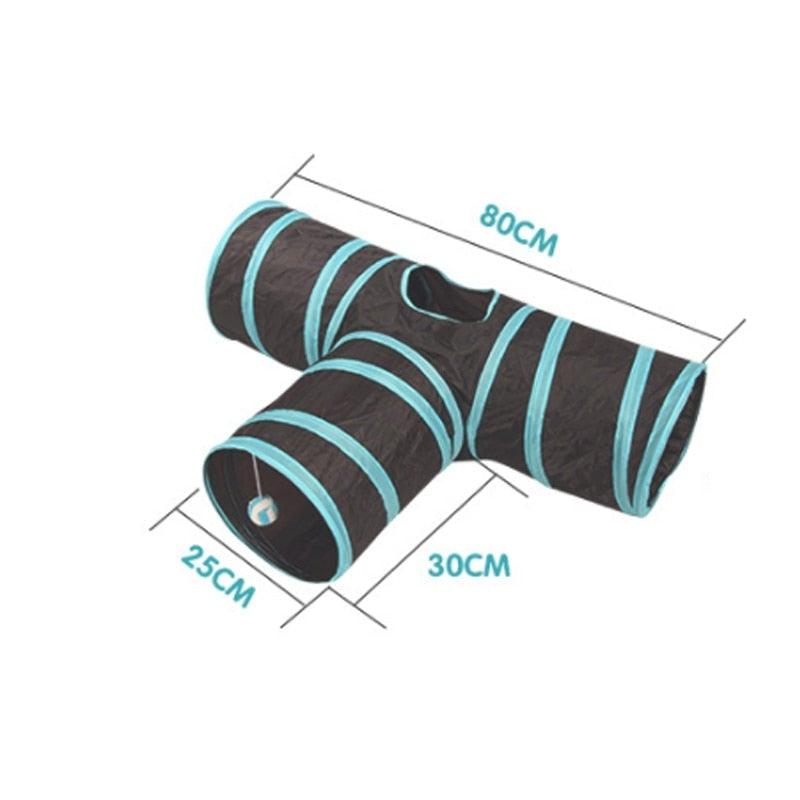 2/3/4/5 Holes Pet Cat Tunnel Toys Foldable Pet Cat Kitty Training Interactive Fun Toy For Cats Rabbit Animal Play Tunnel Tube For Cats Tunnels for Indoor Cats Cat Tube Collapsible 3 Way Pet Tunnel Great Toy for Cats Stevvex
