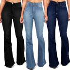 Jeans For Women Plus Size Long Denim Pants Slim Bell Bottom Denim Trousers Skinny Jeans Women'S Denim Pants - SJB-DIAMOND ELITES