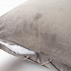Diamond plaid velvet pillowcase