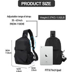Chest bag, chest purse, fanny pack, fanny pack crossbody unisex, trekking multifunctional anti-theft single belt tactical Crossbody bag, fanny pack suitable for walking bike travel cycling