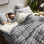 Fleece Blankets And Throws Thick Warm Winter Blankets Home Super Soft Duvet Luxury Solid Blankets On Twin Bedding Pi-Mart