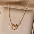 Niche Hollow Heart Necklace For Women Pi-Mart