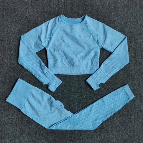 FlexFit Seamless Women’s Yoga Set: Comfort & Style - SJB-DIAMOND ELITES