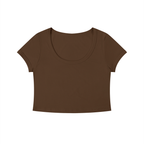 Loki & Ivy Women's Solid Color Slim Crop T-Shirt