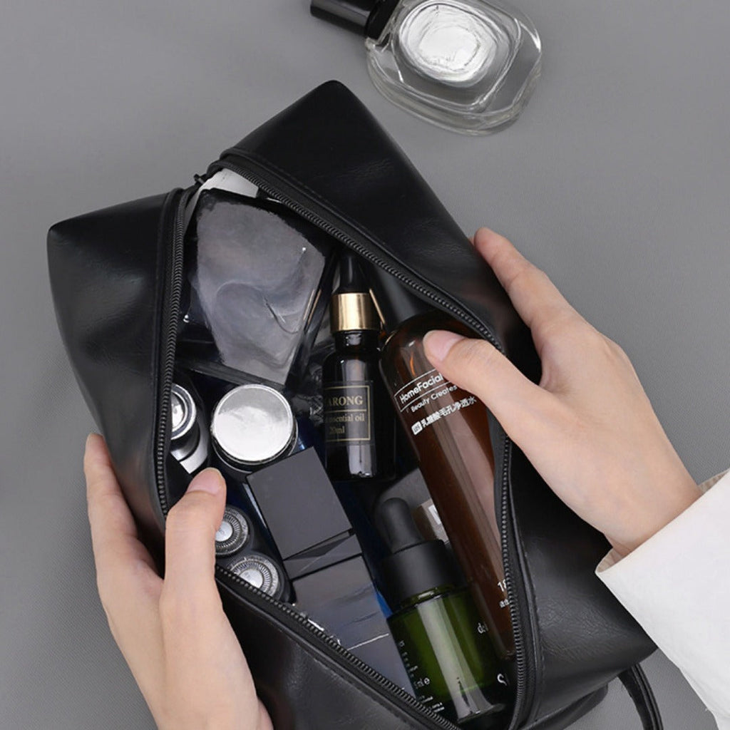 Travel Portable Men's Wash Bag – Business Travel Wash Kit Storage Bag, Toiletry Bag for Men | Compact & Stylish Design for On-the-Go Convenience - SJB-DIAMOND ELITES