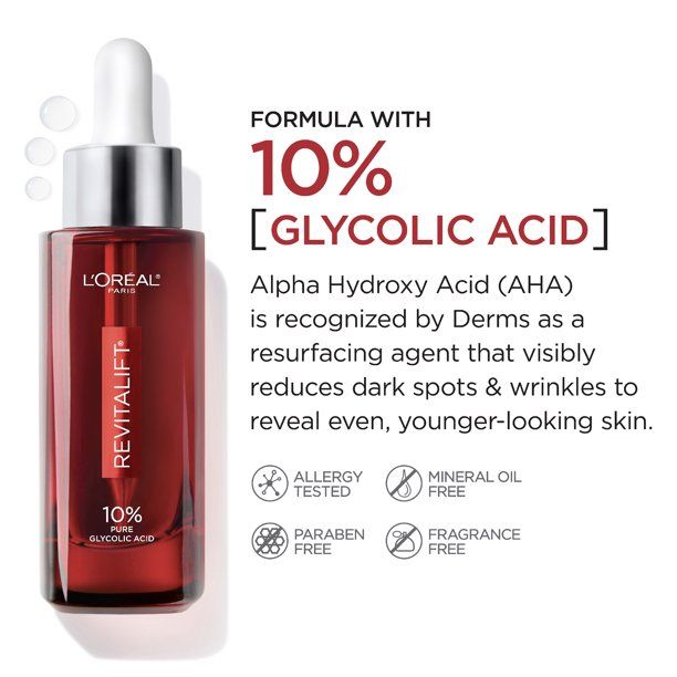 L'Oreal Paris Revitalift Pure Glycolic Acid Face Serum; 1 fl oz EasyOptionXY LLC