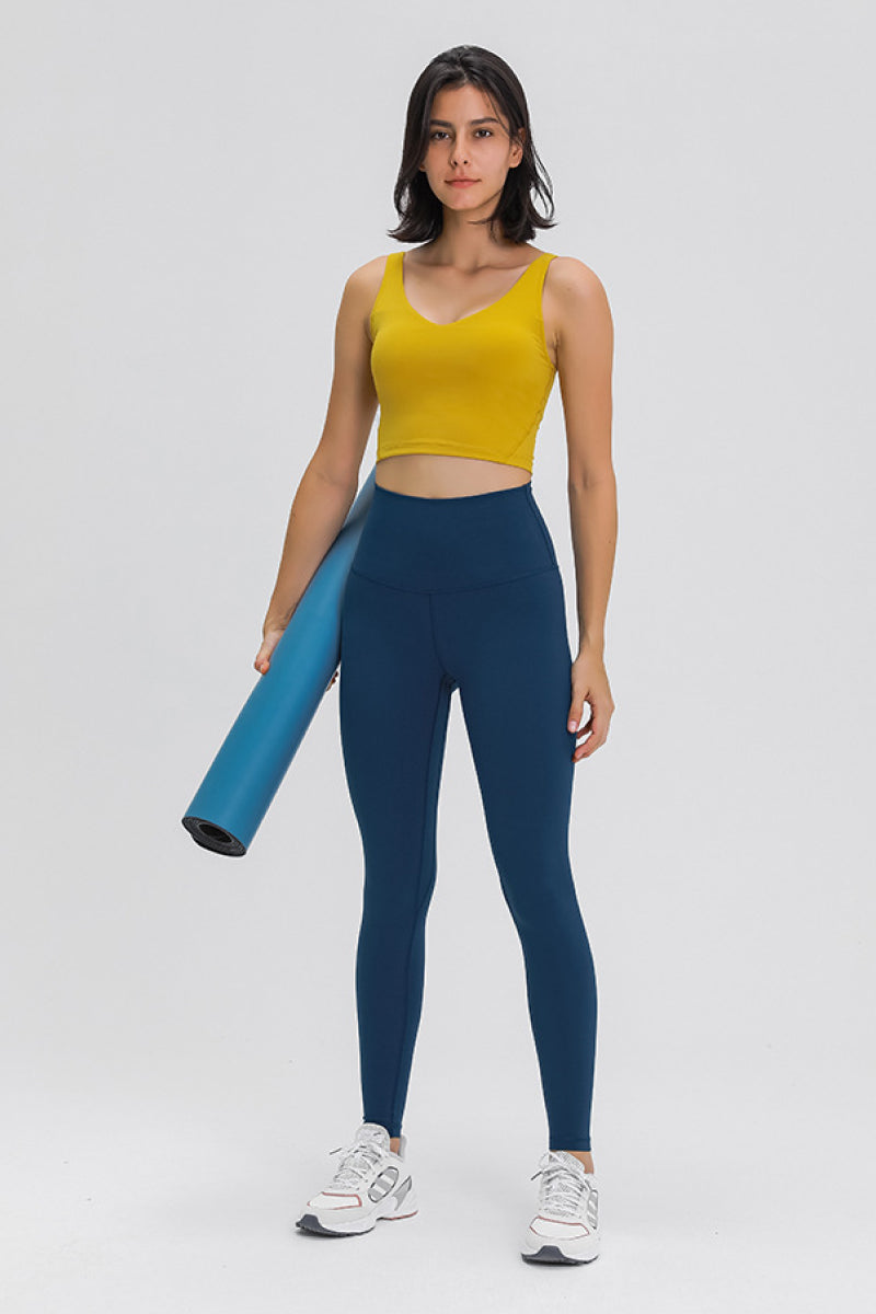 Millennia Scoop Back Sports Bra THRIXINE