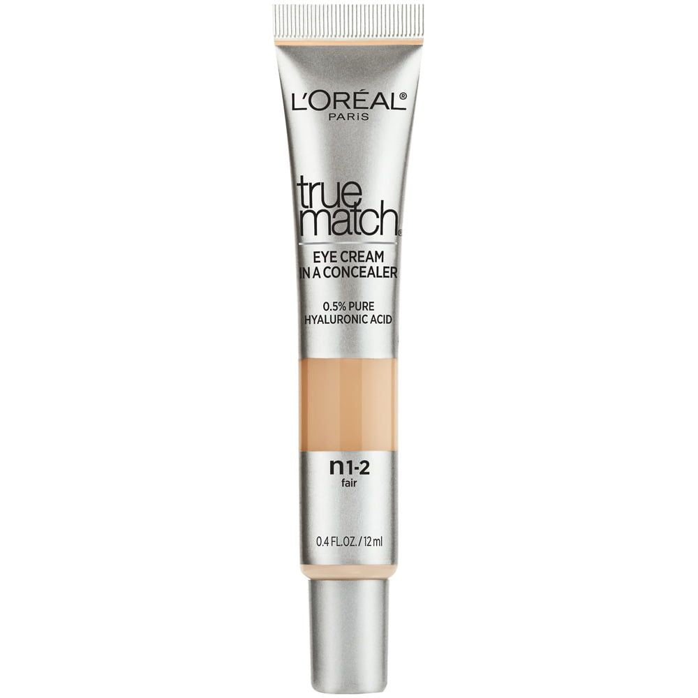 L'Oreal Paris True Match Eye Cream in a Concealer 0.5 percent hyaluronic acid; Fair N1-2; 0.4 fl oz