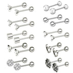 Exquisite zircon earring set Pi-Mart