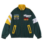 Loose Casual Stand Collar Motorcycle Style Jacket For Men Pi-Mart