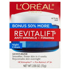 L'Oreal Paris Revitalift Night Cream Anti Wrinkle and Firming, 2.55 fl oz - SJB-DIAMOND ELITES