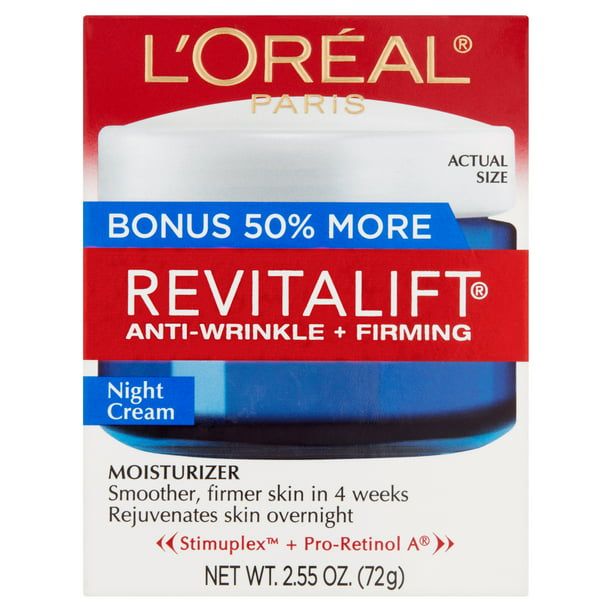 L'Oreal Paris Revitalift Night Cream Anti Wrinkle and Firming, 2.55 fl oz - SJB-DIAMOND ELITES