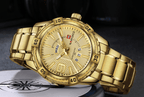 Men's  Luxury Stainless steal Waterproof Watch With Day And Date Display Unique Design Perfect Gift In Modern Metal Men  Wrist Watch Design - SJB-DIAMOND ELITES