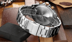 Men's Waterproof Watch With Chronometers, Date Display Excellent Background Unique Design Perfect Gift Stevvex