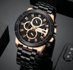 Men's Waterproof  Watch With Chronometers Day View And Fluorescent Hands Unique  Luxury Design  Perfect Gift Stevvex