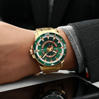 Men's  Modern Sports Waterproof Watch Luxury Unique Design  Fluorescent Hands Perfect Gift Stevvex