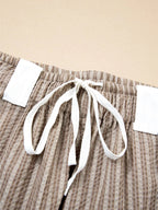 StripeFlex Cargo Joggers: Comfy, Pocketed, Easy-Care THRIXINE