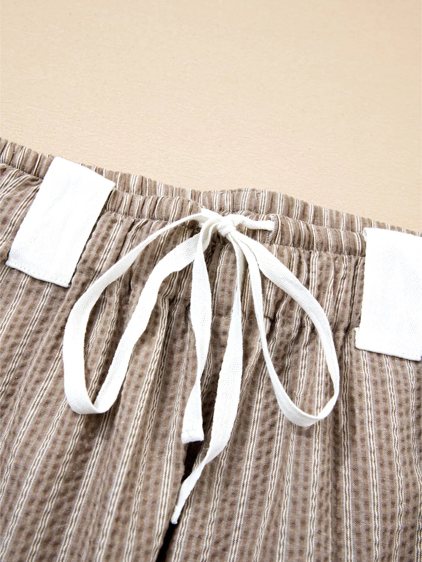 StripeFlex Cargo Joggers: Comfy, Pocketed, Easy-Care THRIXINE