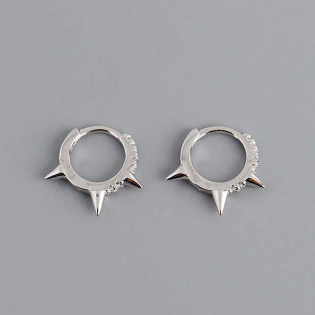 Stainless Steel Minimalist Huggie Hoop Earrings Pi-Mart