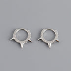 Stainless Steel Minimalist Huggie Hoop Earrings Pi-Mart