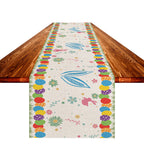 Easter Table Flag Linen Strong Durable Tablecloth Oil And Stain Proof Pi-Mart