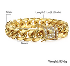 Miami Curb Cuban Chain Bracelet Pi-Mart