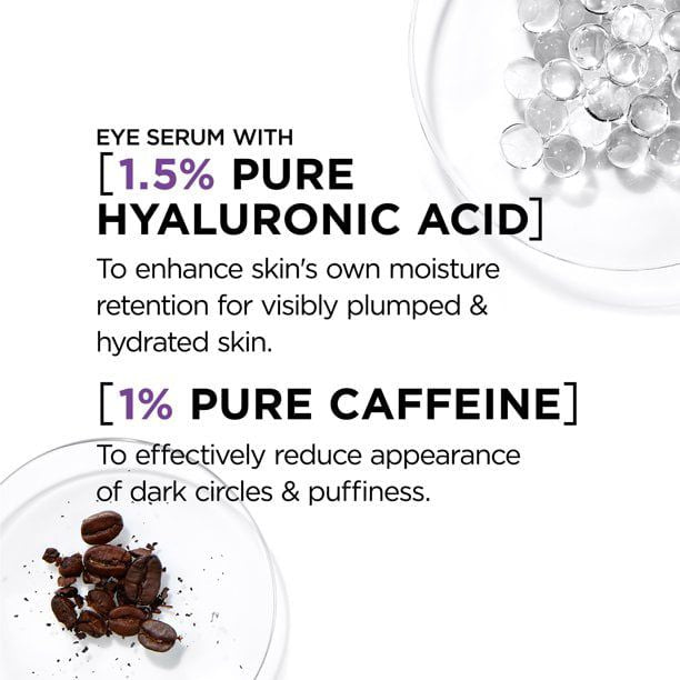 L'oreal Paris Revitalift Derm Intensives Hyaluronic Caffeine Eye Serum, 0.67 fl oz EasyOptionXY LLC