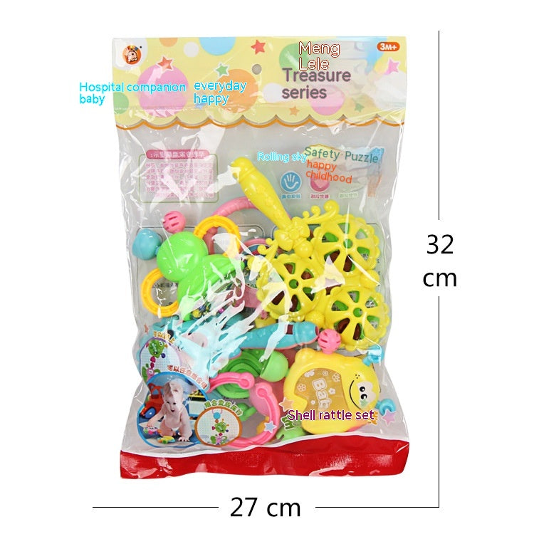 Baby Toys 3-6-12 Months Newborn Rattle 0-1 Year Old Baby Early Childhood Education Toddler Rattle Teether Pi-Mart