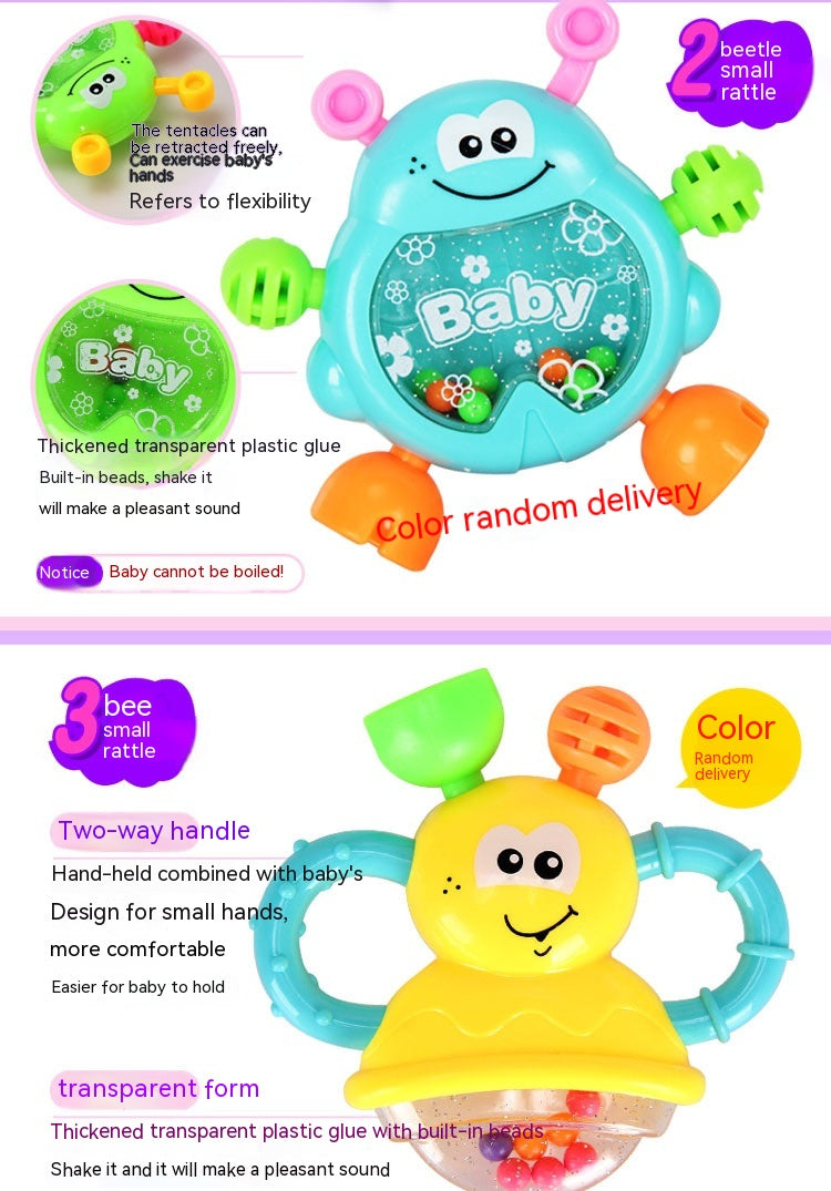 Baby Toys 3-6-12 Months Newborn Rattle 0-1 Year Old Baby Early Childhood Education Toddler Rattle Teether Pi-Mart