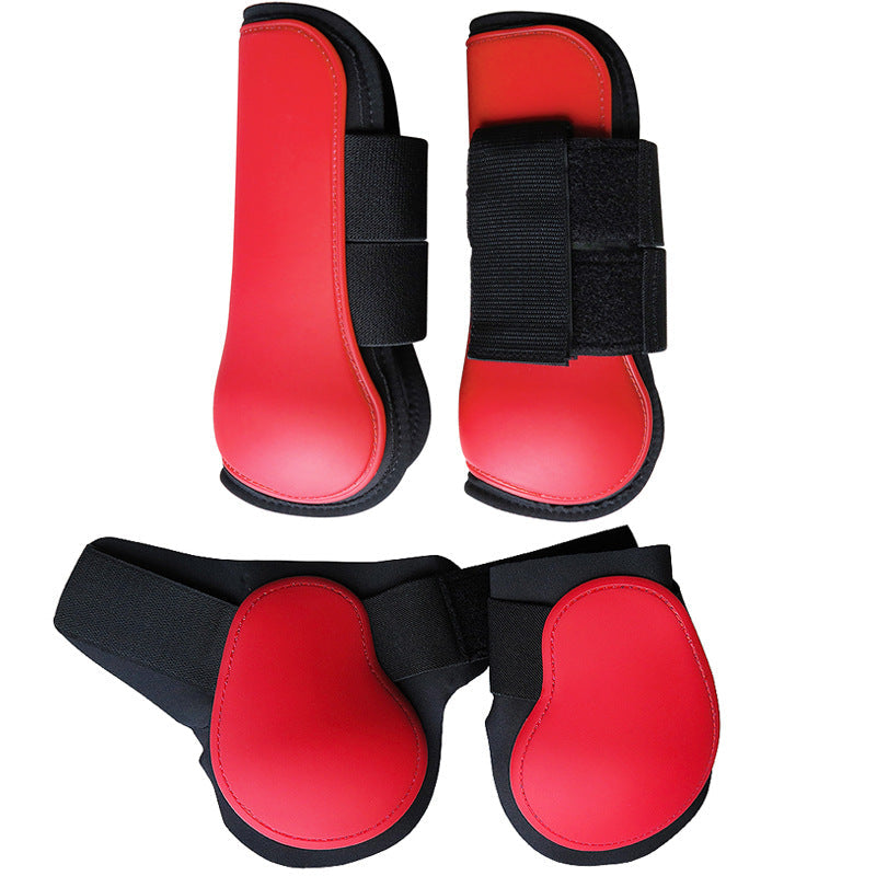 No 4 Obstacle Horse Leg Guard Horse Leggings PU Shell Lootquake LLC