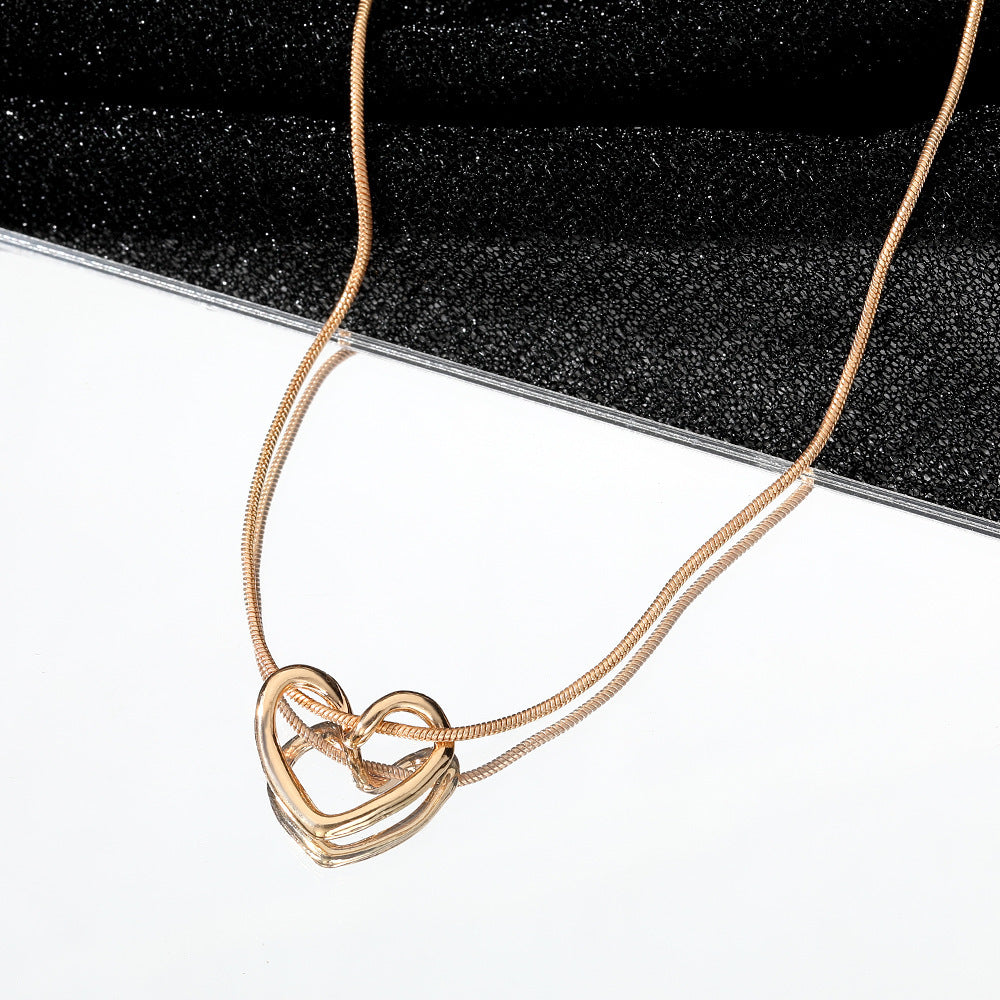 Niche Hollow Heart Necklace For Women Pi-Mart