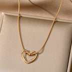 Niche Hollow Heart Necklace For Women Pi-Mart