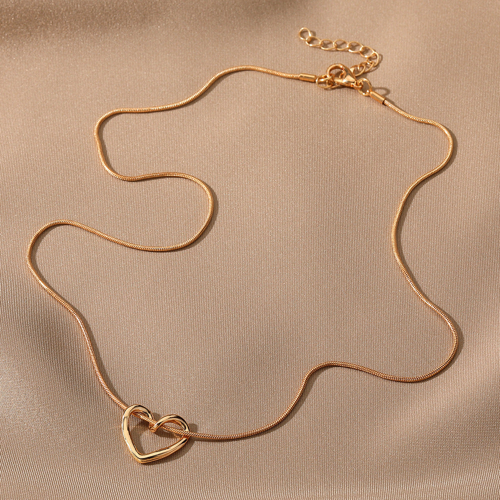 Niche Hollow Heart Necklace For Women Pi-Mart