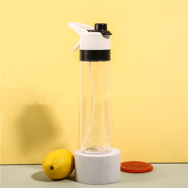 Spray Water Bottle For Girls Outdoor Sport Fitness Water Cup Large Capacity Spray Bottle Drinkware Travel Bottles Kitchen Gadgets Pi-Mart