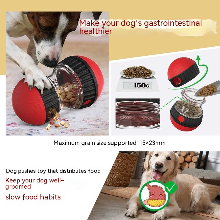 Food Dispensing Dog Toy Tumbler Leaky Food Ball Puzzle Toys Interactive Slowly Feeding Protect Stomach Increase Intelligence Pets Toy Pet Products Pi-Mart
