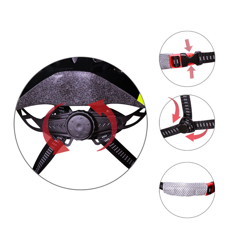 Integrated bicycle riding equipment riding helmet Lootquake LLC